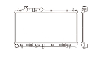 RADIADOR LEGACY OUTBACK 2.5 COM E S AR 2005 A 2008 RADIADOR LEGACY OUTBACK 2.5 COM E S AR 2005 A 2008