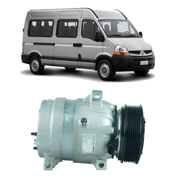 COMPRESSOR AR PARA RENAULT MASTER 2.5 2004 A 2012 7PK MAHLE
