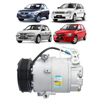COMPRESSOR CORSA CELTA PRISMA CLASSIC 2002 A 2008 6PK DELPHI