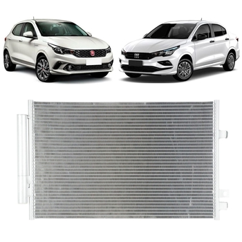 CONDENSADOR AR FIAT ARGO CRONOS 1.0 1.3 1.8 2018 2019