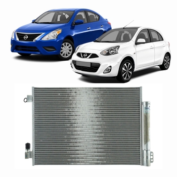 CONDENSADOR DO AR PARA MARCH VERSA 1.0 1.6 2015 A 2020 MAHLE