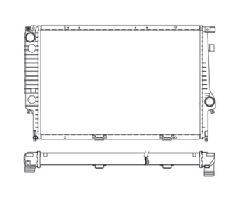 RADIADOR 530I 840CI V8 6I 3.0 4.4 1992 A 1999