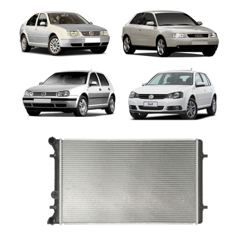 RADIADOR A3 1998 A 2006 GOLF BORA 1999 A 2013 BRASADO