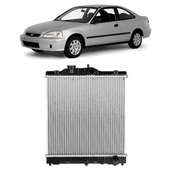 RADIADOR CIVIC 1.6 MANUAL COM E S AR 1992 A 2000