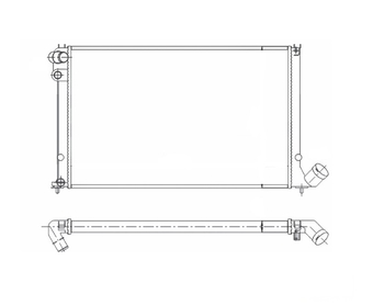 RADIADOR DE AGUA 406 2.0 AR 1997 A 2003