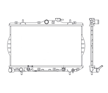 RADIADOR DE AGUA ACCENT AUTOMATICO 1995 1996 A 1999 NOTUS