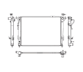 RADIADOR DE AGUA SANTA FE 3.5 COM AR 2010 2011 A 2013 NOTUS