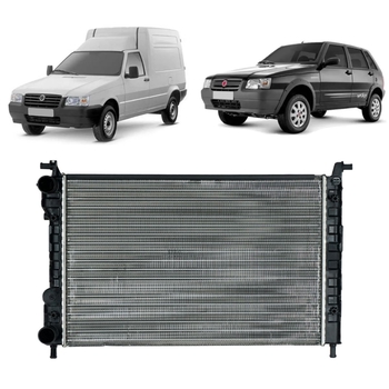 RADIADOR FIAT FIORINO UNO 1.0 1.3 COM AR 2002 2003 A 2013