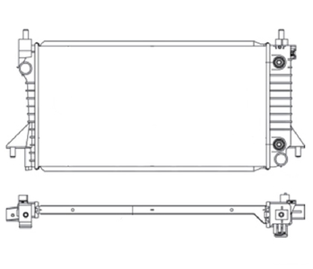 RADIADOR FORD TAURUS 3.0 COM AR 1996 A 1998 REACH RADIADORES