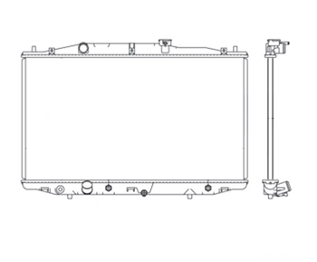 RADIADOR HONDA ACCORD 2.4 COM E SEM AR 2003 A 2004 NOTUS