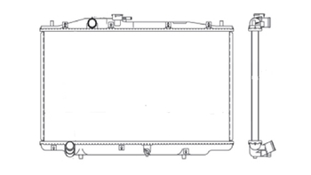 RADIADOR HONDA ACCORD 3.0 COM AR 2003 2004 2005 A 2007 NOTUS