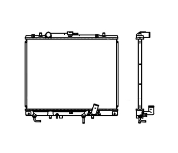 RADIADOR PAJERO SPORT MANUAL AR 1998 A 2006