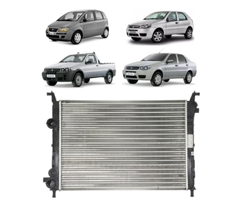 RADIADOR FIAT IDEA PALIO SIENA STRADA 2000 a 2011 1.0 1.3 1.4 1.8 COM E SEM AR DENSO
