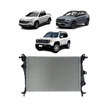 RADIADOR FIAT JEEP COMPASS RENEGADE TORO 2015 a 2019 2.0 2.0 TURBO 2.0 TURBOD COM AR VALEO