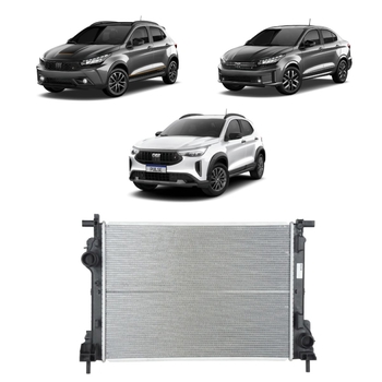RADIADOR FIAT CRONOS 2018 a 2022 1.3 1.8 COM AR DENSO