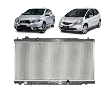 RADIADOR HONDA CITY FIT 2009 a 2013 1.4 1.5 COM AR VALEO