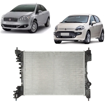 RADIADOR FIAT LINEA PUNTO 2013 a 2017 1.6 1.8 SEM AR DENSO