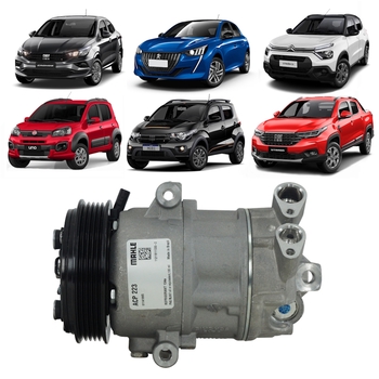 COMPRESSOR FIAT MOBI UNO ARGO CRONOS STRADA CITROEN C3 PEUGEOT 208 1.0 1.3 FIREFLY 2017 A 2025 MAHLE