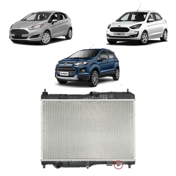 RADIADOR FORD ECOSPORT KA KA+ 2012 a 2019 1.0 1.6 2.0 COM E SEM AR VALEO
