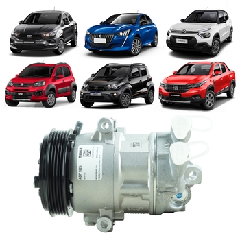 COMPRESSOR FIAT MOBI UNO ARGO CRONOS STRADA CITROEN C3 PEUGEOT 208 1.0 1.3 FIREFLY 2017 A 2025 MAHLE
