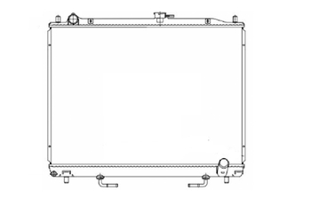 RADIADOR MITSUBISHI PAJERO FULL 2000 a 2021 3.2 COM AR NOTUS