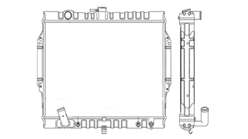 RADIADOR MITSUBISHI PAJERO 1995 a 2000 3.0 COM E SEM AR NOTUS