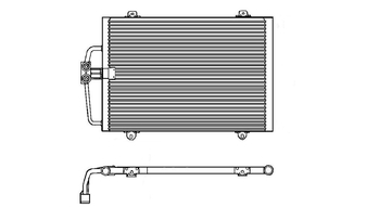 CONDENSADOR RENAULT MEGANE 1.6 SEM AR 1996 1997 A 1999 VALEO