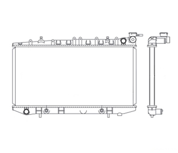 RADIADOR PARA SENTRA 1.6 COM E S AR 1991 A 1999