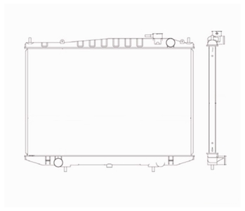 RADIADOR NISSAN FRONTIER 2.5 COM E SEM AR 2001 A 2001 NOTUS