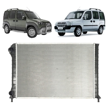 RADIADOR DOBLO 1.3 COM AR 1.4 1.6 1.8 2001 A 2021 VALEO