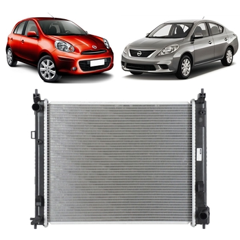 RADIADOR PARA MARCH VERSA 1.0 1.6 MANUAL 2011 A 2014 DENSO