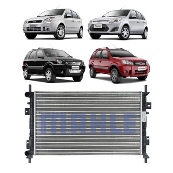 RADIADOR FORD ECOSPORT FIESTA COM E SEM AR 2002 A 2010 MAHLE