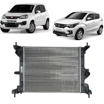RADIADOR FIAT MOBI UNO 1.0 1.3 COM E SEM AR 2017 2018 A 2019