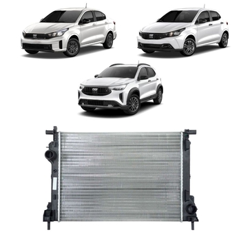 RADIADOR FIAT ARGO 2018 a 2019 1.0 SEM AR FIAT-AUTOMOVEIS