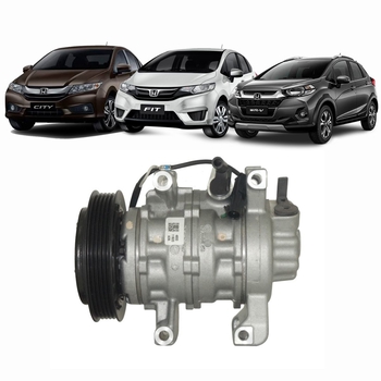 COMPRESSOR HONDA CITY FIT WR-V 2014 a 2019 1.4 1.5 DENSO