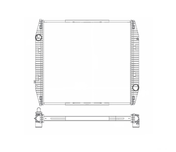 RADIADOR EUROTECH 370CV 420CV COM AR 2004 a 2006 NOTUS