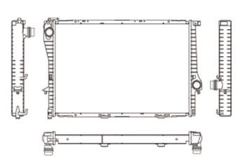 RADIADOR BMW 540I 545I 1999 a 2006 4.4 COM AR NOTUS