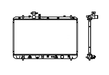 RADIADOR SUZUKI SX4 2008 a 2013 2.0 COM AR NOTUS