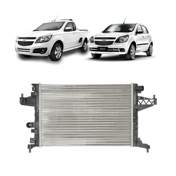 RADIADOR CHEVROLET AGILE MONTANA 2009 a 2014 1.4 COM E SEM AR MAHLE