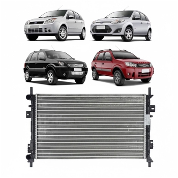 RADIADOR FORD ECOSPORT FIESTA SEDAN 2002 a 2011 1.0 1.6 2.0 COM E SEM AR DENSO