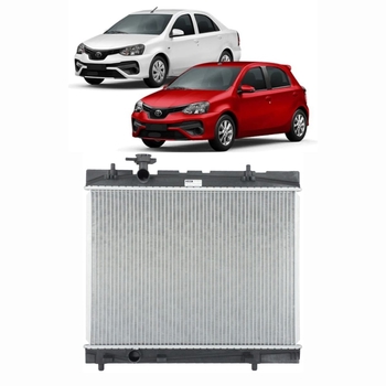 RADIADOR TOYOTA ETIO ETIOS 2012 a 2016 1.3 1.5 COM AR DENSO