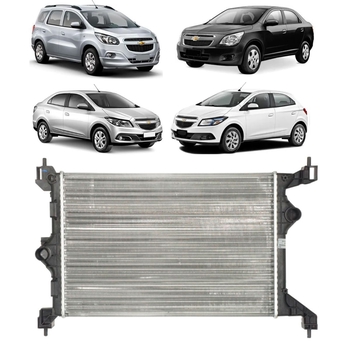RADIADOR CHEVROLET COBALT ONIX PRISMA SPIN 2012 a 2019 1.0 1.4 1.8 COM E SEM AR DENSO