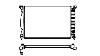 RADIADOR AUDI A4 2002 a 2008 1.8 COM AR NOTUS