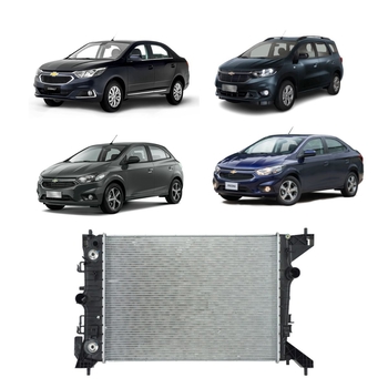 RADIADOR CHEVROLET COBALT ONIX PRISMA SPIN TRACKER 2016 a 2022 1.4 1.8 COM AR MAHLE