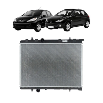 RADIADOR PARA PEUGEOT 206 207 MANUAL 2001/2014 BRASADO DENSO
