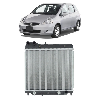 RADIADOR HONDA FIT 2003 a 2008 1.4 1.5 COM AR DENSO