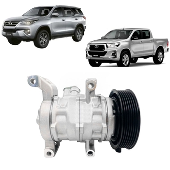COMPRESSOR TOYOTA HILUX SW4 2015 a 2022 2.7 2.8 DENSO