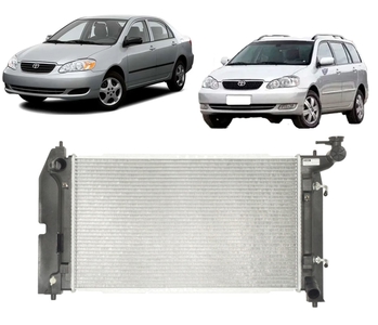 RADIADOR TOYOTA COROLLA 2002 a 2008 1.6 1.8 COM E SEM AR VALEO