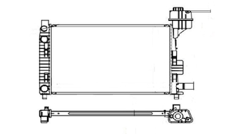 RADIADOR MERCEDES-BENZ CLASSE A 160 1999 a 2005 1.6 COM E SEM AR NOTUS