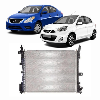 RADIADOR NISSAN MARCH VERSA 2015 a 2024 1.0 1.6 COM AR MAHLE